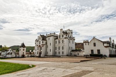 Exterior of old building against sky