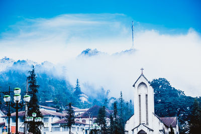 Panoramic view of cathedral against sky