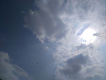 Low angle view of clouds in the sky