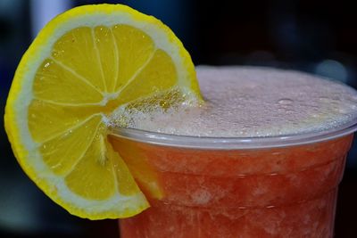 Close-up of drink on table