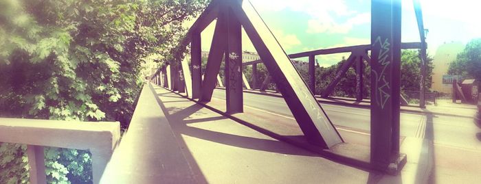 View of bridge over river