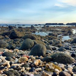 Rocks on beach