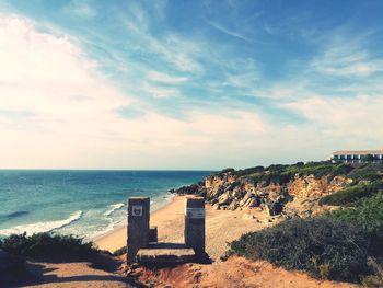 Scenic view of sea against sky