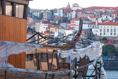 View of buildings in town