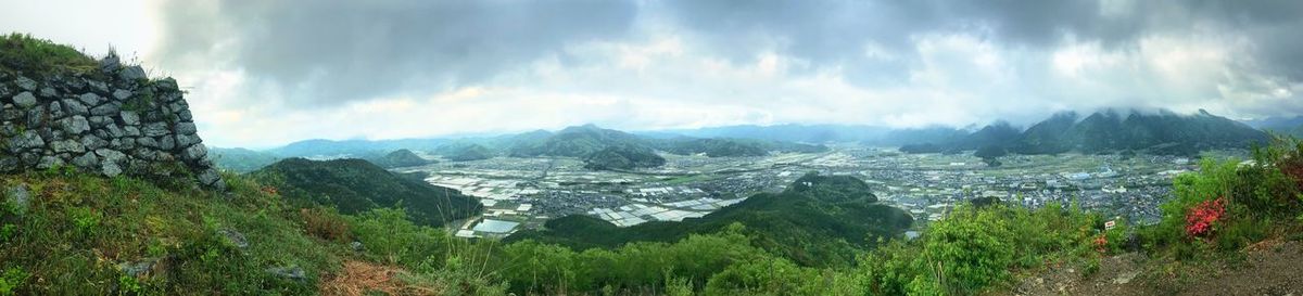 Panoramic view of landscape against sky