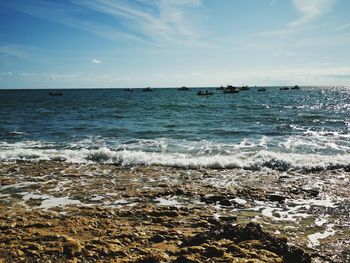 Scenic view of sea against sky