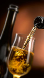 Close-up of drink in glass