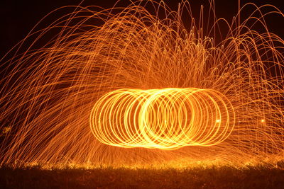 Light painting at night