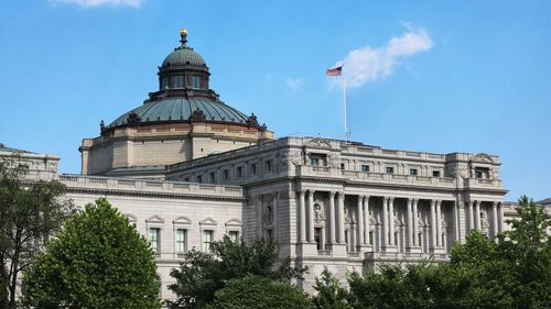 Low angle view of building against sky