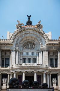 Low angle view of historical building