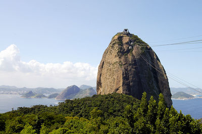 Scenic view of mountain against sky