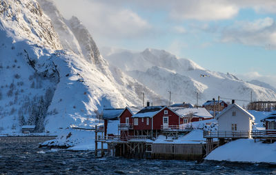 Winter scenery of lofoten