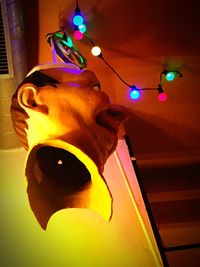 Light painting at night