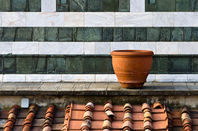 View of brick wall
