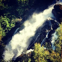 River flowing through rocks