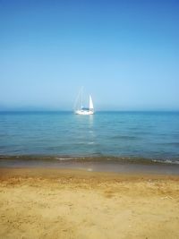 Scenic view of calm sea against sky