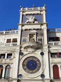 Low angle view of historical building