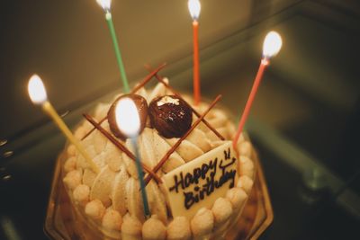 Close-up of cake