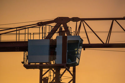 Cran cockpit at sunrise