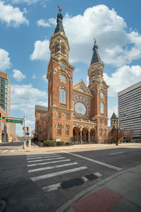 Historic cathedral of st. mary of detroit, michigan on february 27, 2024