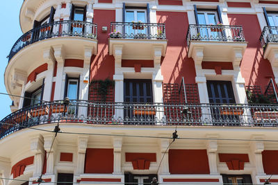 Low angle view of residential building