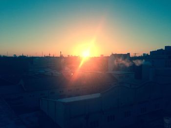 Sun shining through clouds