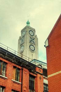 Low angle view of building against sky