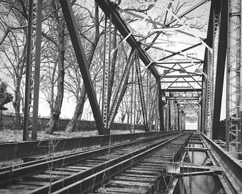 Railroad tracks against sky