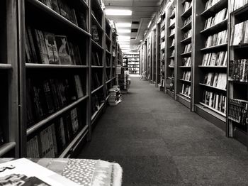 Stack of books in shelf