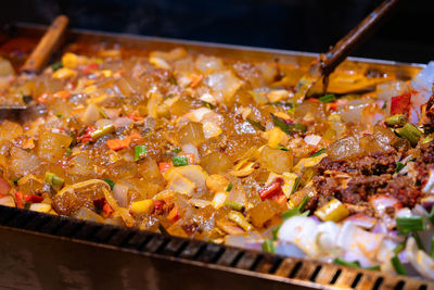 Close-up of food in plate