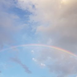 Rainbow in sky