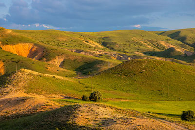 Scenic view of landscape against sky