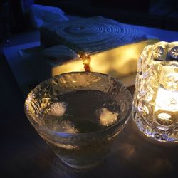 Close-up of drink on table