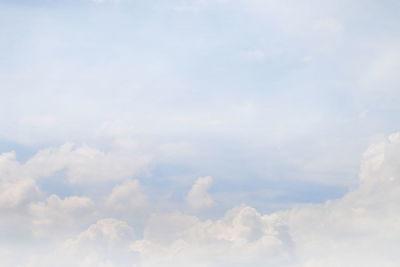 Low angle view of clouds in sky