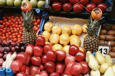 Fruits for sale at market stall