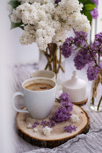 Close-up of coffee on table