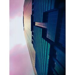 Digital composite image of modern building against sky