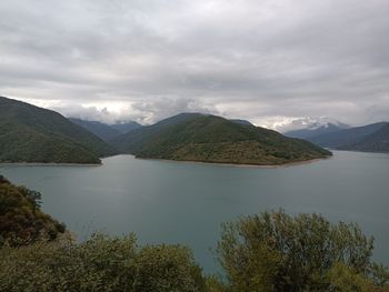 Zhinvali reservoir near to tblisi in georgia