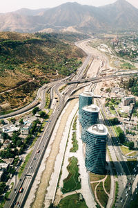 Aerial view of landscape