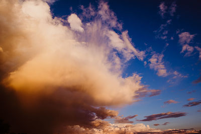 Low angle view of clouds in sky