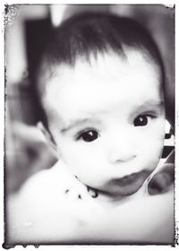 Close-up portrait of smiling boy