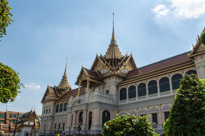 Low angle view of historical building against sky