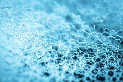 Full frame shot of bubbles in swimming pool