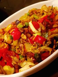 Close-up of salad in plate