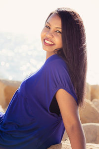 Portrait of a smiling young woman