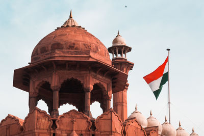 Low angle view of traditional building against sky