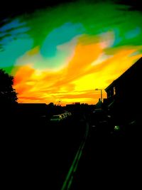 Scenic view of sky at sunset