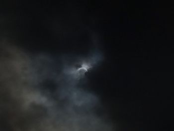 Low angle view of sky at night