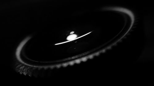 Extreme close up of black and black background