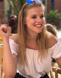 Close-up of smiling young woman